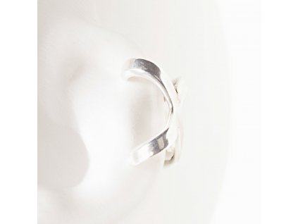 Unisex stříbrná náušnice za ucho