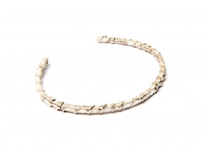 Uni silver minimalist bracelet Line