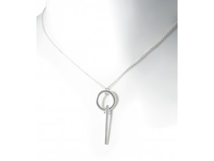 Women's silver necklace Mark