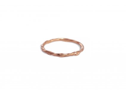 Dámský prsten Implicate kroužek z růžového zlata