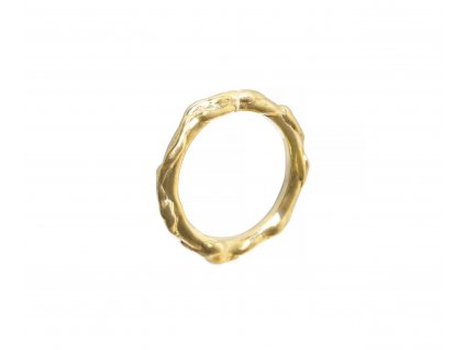Uni gold ring Aqua narrow shine