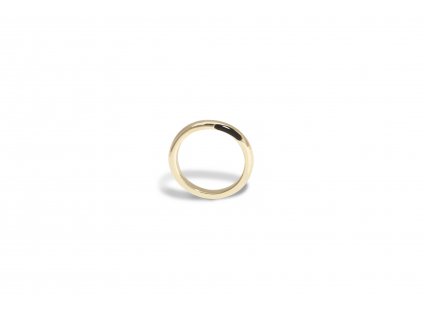 Vamp gold ring with black stripe