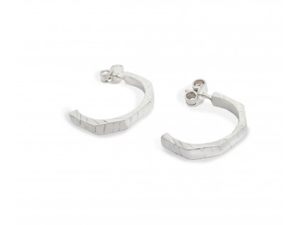 Angular square earrings