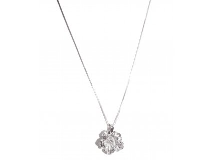 Women's Gold Pulsatilla Diamond Necklace