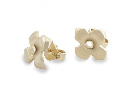 Gold minimalist earrings Sentiment