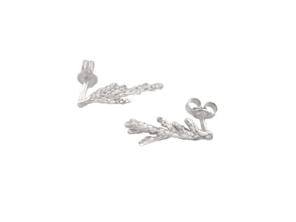 Women's silver mini earrings Túje