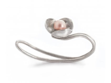 Women's Silver Fake Bowpearls Earrings