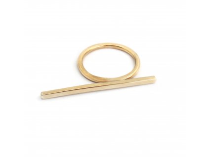 Women's gold ring Mark large