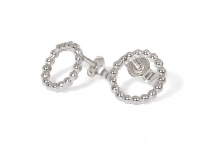 Silver women's mini Bond earrings