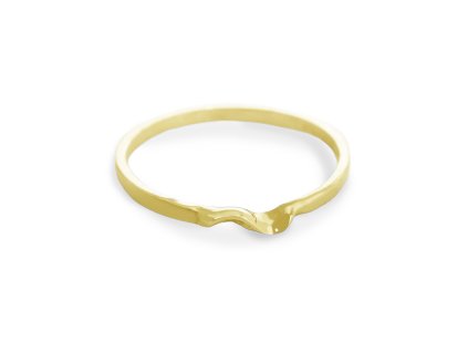 Gold minimalist split ring