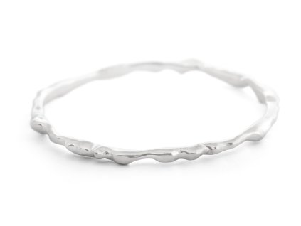 Unisex silver bracelet Aqua narrow shine
