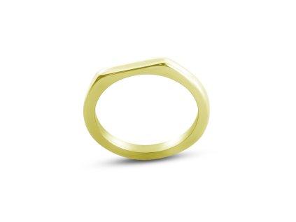 Angular Beveled gold Ring