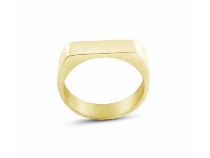 Angular Beveled Wider gold Ring