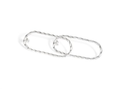 Women's silver opulent Implicate earrings