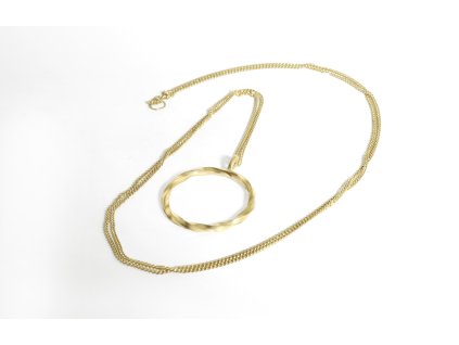 Opulentní zlatý náhrdelník Implicate