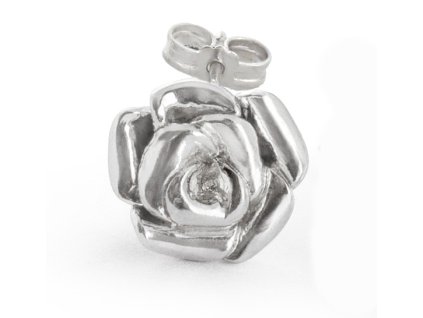 One smaller Rosa silver earring