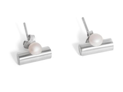 Minimalist Zenit earrings with pearl