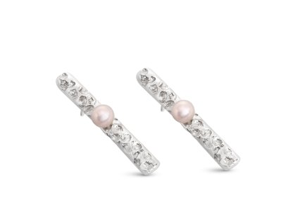 Women's dangle earrings Aqua drops with pearl