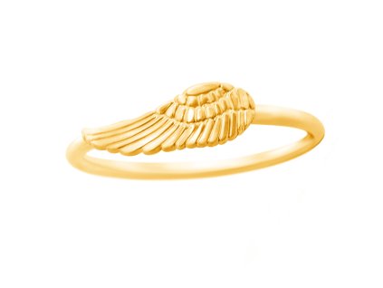 Pozlacený minimalistický prsten Wings