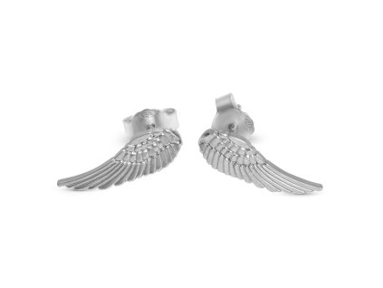 Stříbrné minimalistické náušnice Wings
