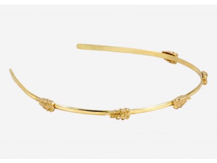 Women's gold headband made of 18K gold