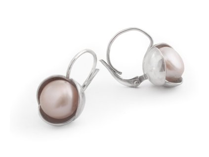 Women's earrings Bowpearls with American pearl