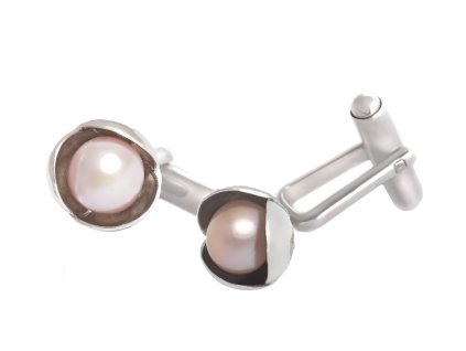 Dámské manžetové knoflíčky Bowpearls s perlou