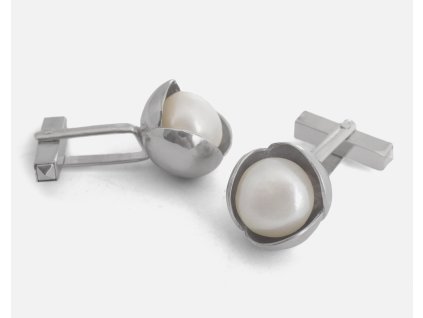 Women's Bowpearls cufflinks with pearl