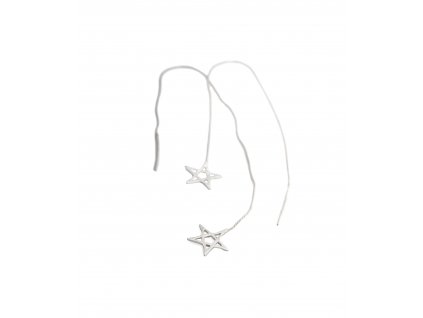Women's dangle earrings Pentagram