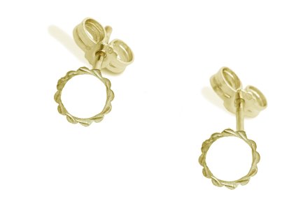 Women's gold stud earrings from the Spirit collection