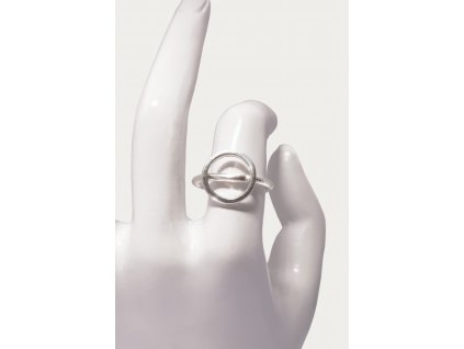 Women's silver minimalist ring Simple