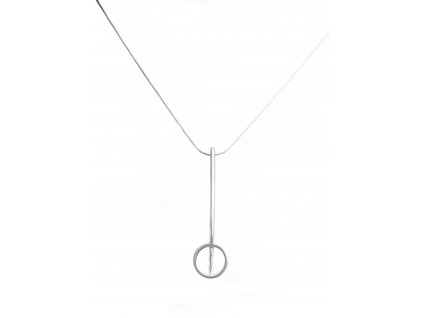 Women's silver necklace Simple longer