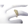 Women's gold ring Oak with leaf
