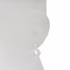 Bowpearls children's silver earrings with a pearl