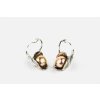 Bowpearls children's silver earrings with a pearl