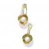 Children's gold earrings Bowpearls with a yellow gold pearl