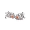 Uni cufflinks Baroque silver with pearl