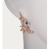Berries gold-plated silver dangling earrings