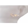 Gold-plated Bird earrings with a bird made of sterling silver