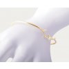 Gold-plated women's silver bracelet Bird with a bird