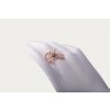 Solid gold-plated Berries ring for women made of silver with a pearl