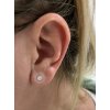 Luna studded silver minimalist earrings