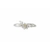 Women's silver ring Sakura on two fingers