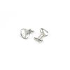 Uni Silver Minimalist Cufflinks Simple