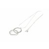 Uni silver Bond necklace with rings