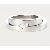 Gold wedding rings with a heart motif