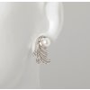 Women's longer Baroque earrings with a pearl