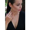 Women's small dangling earrings Aqua