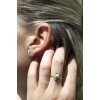 Women's silver mini ring with Sakura flower