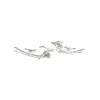 Women's Bird earrings with a stone bird